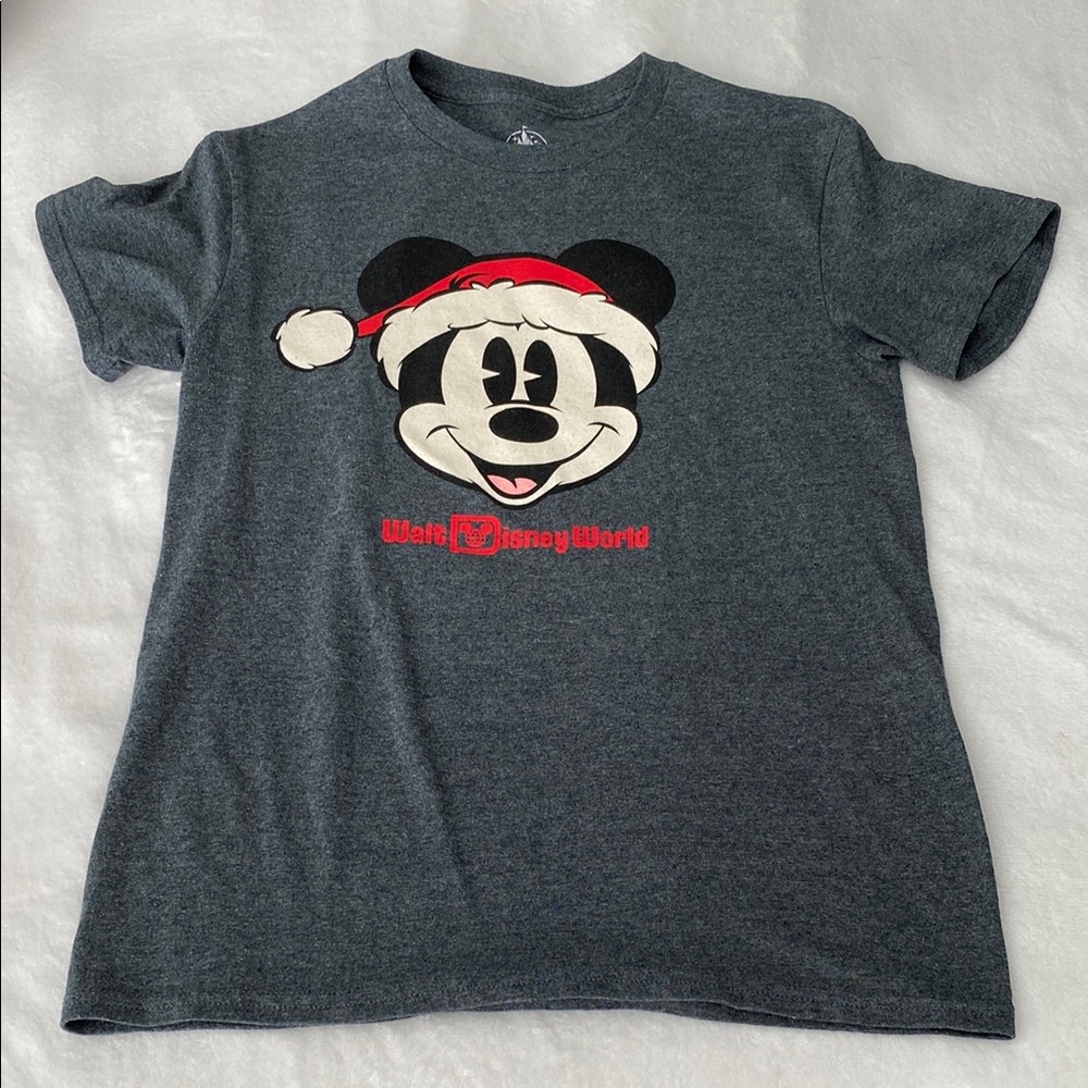 Disney World women’s Christmas Gray Mickey Mouse T-Shirt